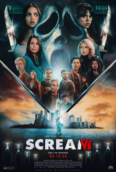 Download Scream VI (2023) Hollywood {Hindi + English} Daul Audio Full Movie HD ESub 480p, 720p, 1080p